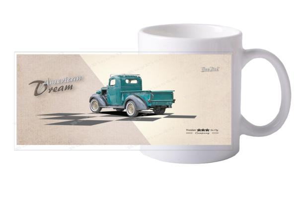 Keramiktasse mit Motiv von Pickup KTaPu2020-14